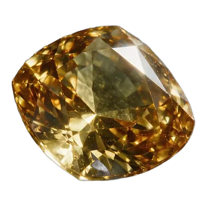 A honey-gold Ceylon yellow sapphire, radiant cut.